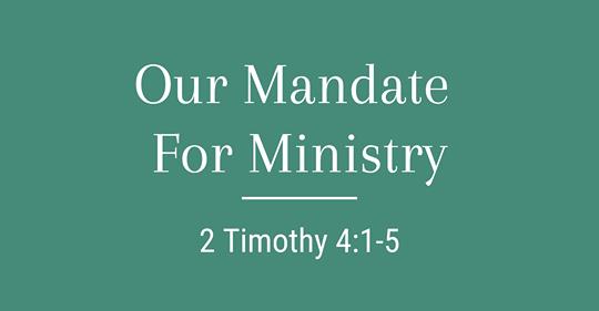 2 Timothy 4:1-5